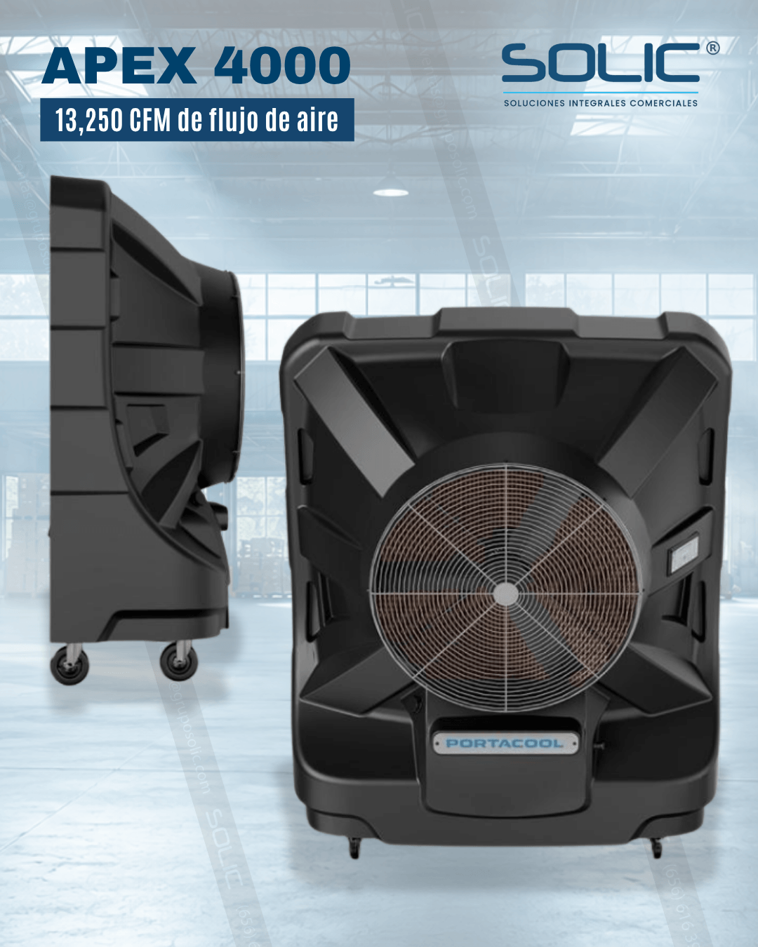 Portacool Apex 4000 | Enfriador Evaporativo Industrial 3 Portacool Apex 4000 | Enfriador Evaporativo Industrial - Imagen 3