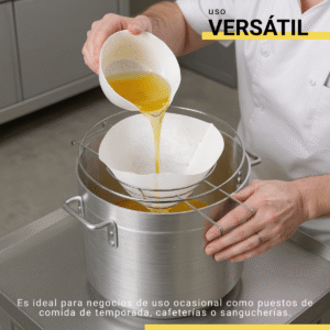 7 Beneficios del Filtro para Aceite de Freidora Industrial que Reducen Costos 7 filtro de aceite para freidora industrial 10 pulgadas 1