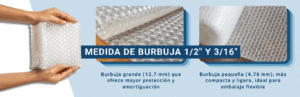 POLIBURBUJA EN ROLLO: 7 BENEFICIOS CLAVE PARA PROTEGER TUS ENVÍOS 4 Poliburbuja en rollo con burbuja de protección para envíos industriales y comerciales.